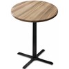 Holland Bar Stool Co 42" Tall In/Outdoor All-Season Table, 36" dia. Natural Top OD211-3042BWOD36RNat